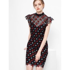 Sandro Star Lace Mini Dress 1 (US S)